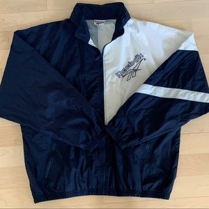 Vintage 1990s Reebok Big Logo Full Zip Windbreaker